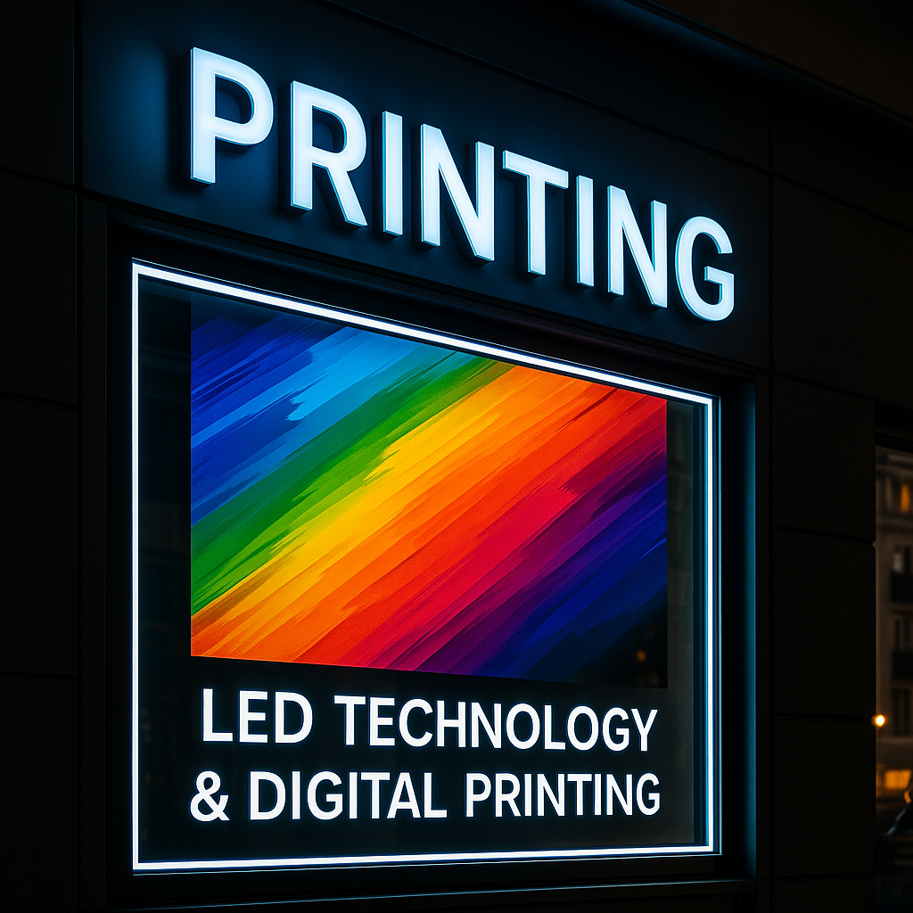 Tecnología LED en Rotulación: Integración con Impresión Digital