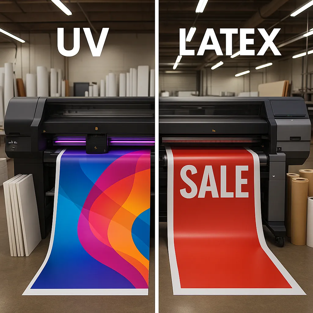 Impressió UV vs LATEX: Quina és la Millor Opció per al Teu Projecte Comercial?